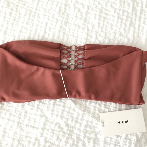 Mikoh Fiji metal ring bandeau bikini set. - Picture 6 of 8